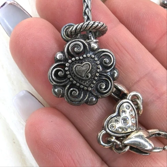 Brighton Pink Heart Bracelet Retired Rare - Picture 4 of 4